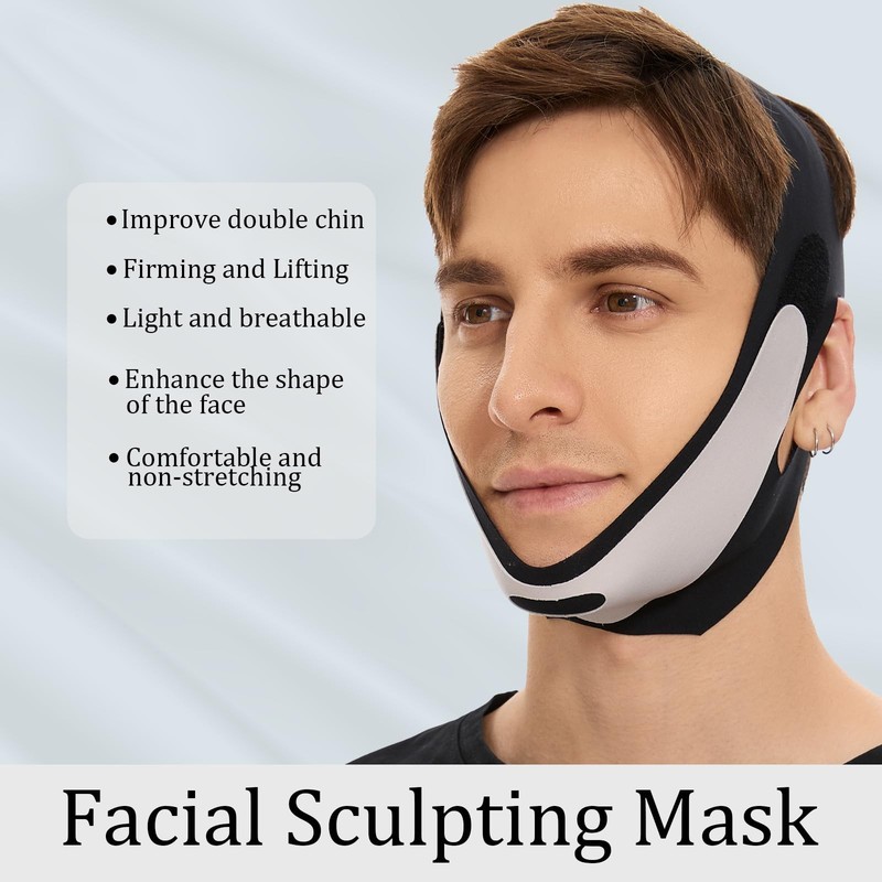 V Line Mask Double chin reducer Strap Eliminator Remover Prevent Sagging Shap... gallery