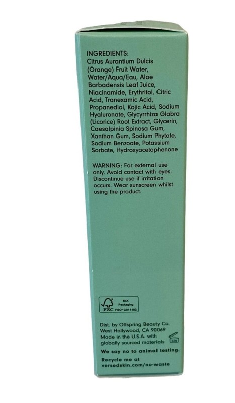 Versed Out of Sight Hyperpigment DARK SPOT GEL 0.5 oz Kojic Tranexamic Acid NIB gallery