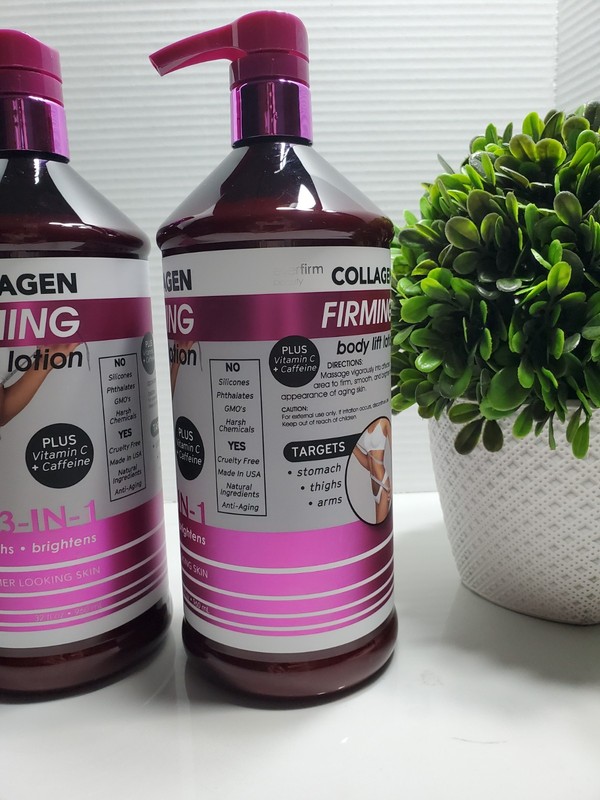 Everfirm Collagen Firming Lotion w/ Vitamin C & Caffeine🌺32 oz X 2 *Jumbo Size* gallery
