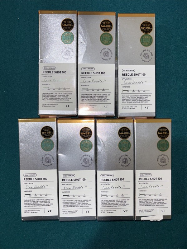 VT CICA Reedle Shot 100 Ampoule 2mL x 7 EACH EXP 4/2027 Lot Of 7 SEALED BOXES