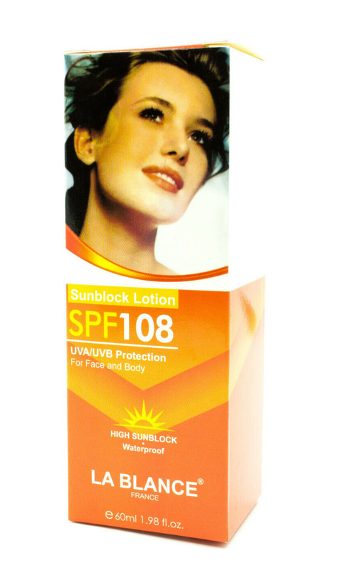 La Blance SPF 108 UVA/UVB Protection Sunblock 1.98 oz/60 ml 2-Pack NIB Exp 2027 gallery