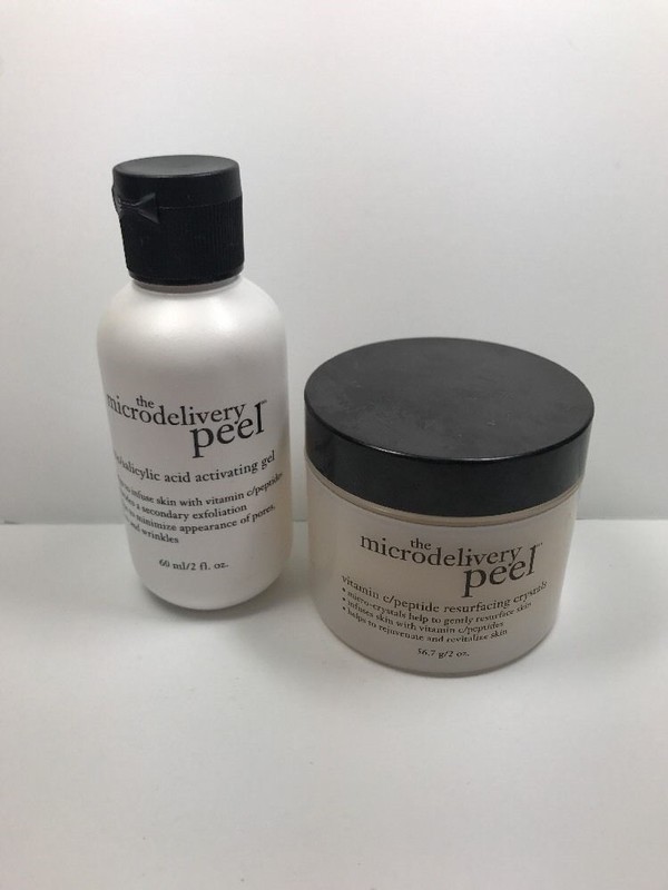 PHILOSOPHY MICRODELIVERY RESURFACING PEEL SET 2 OZ STEP 1 & 2 – UNSEALED READ
