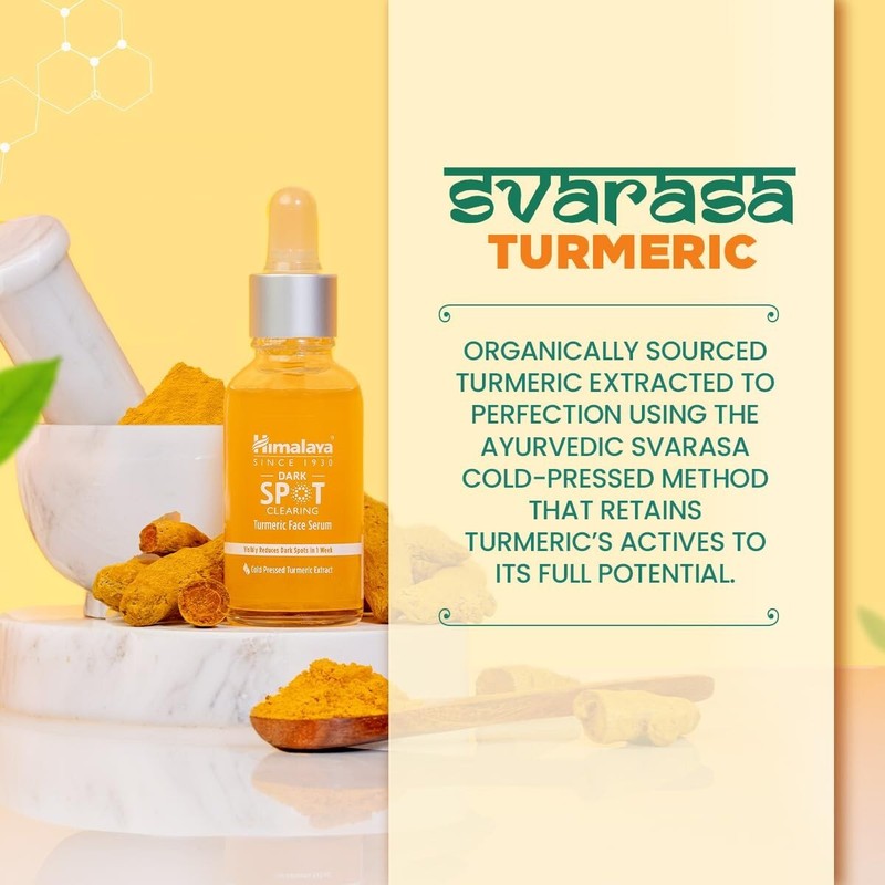 Himalaya Dark Spot Clearing Turmeric Face Serum (30ml) free shipping gallery