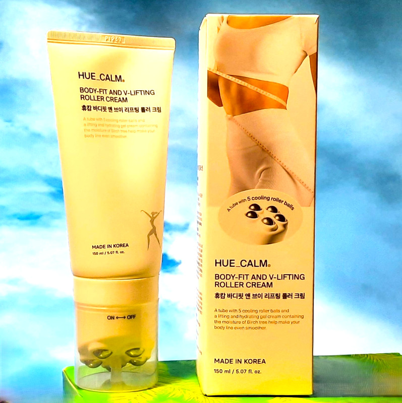 Hue_Calm Body Fit V Lifting Roller Cream Gel 5 oz 150 ml BOX NEW massager Korea