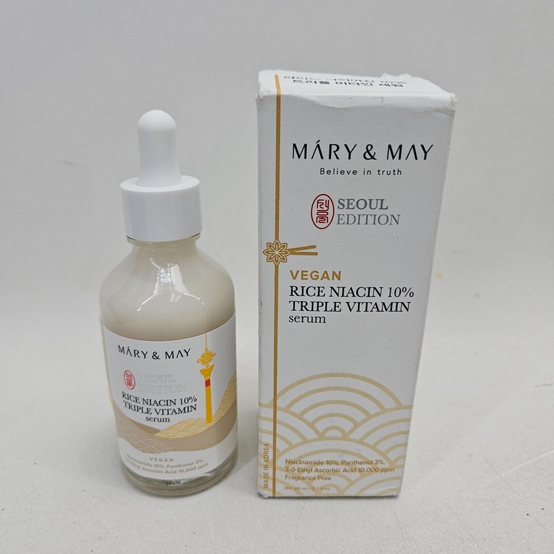 Mary and May Seoul Edition, Rice Niacin 10% Triple Vitamin Serum 2.7 fl oz 11/27 gallery