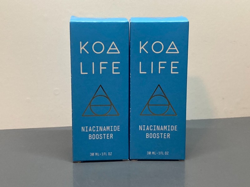 2x KOA LIFE Niacinamide Booster – 30 ml / 1 Oz each NIB