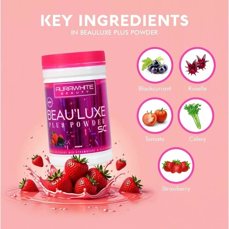 Aura White BEAULUXE SC+ Collagen Stemcell 15X L-Glutathione Whitening Detox gallery