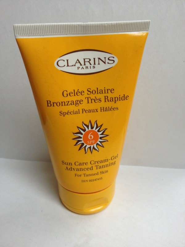 SUN CARE CREAM-GEL ADVANCED TANNING BY CLARINS SPF 6 NEW