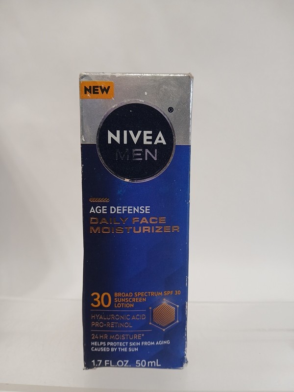 Nivea Men Age Defense Daily Face Moisturizer w/SPF 30 – 1.7 fl oz – NEW