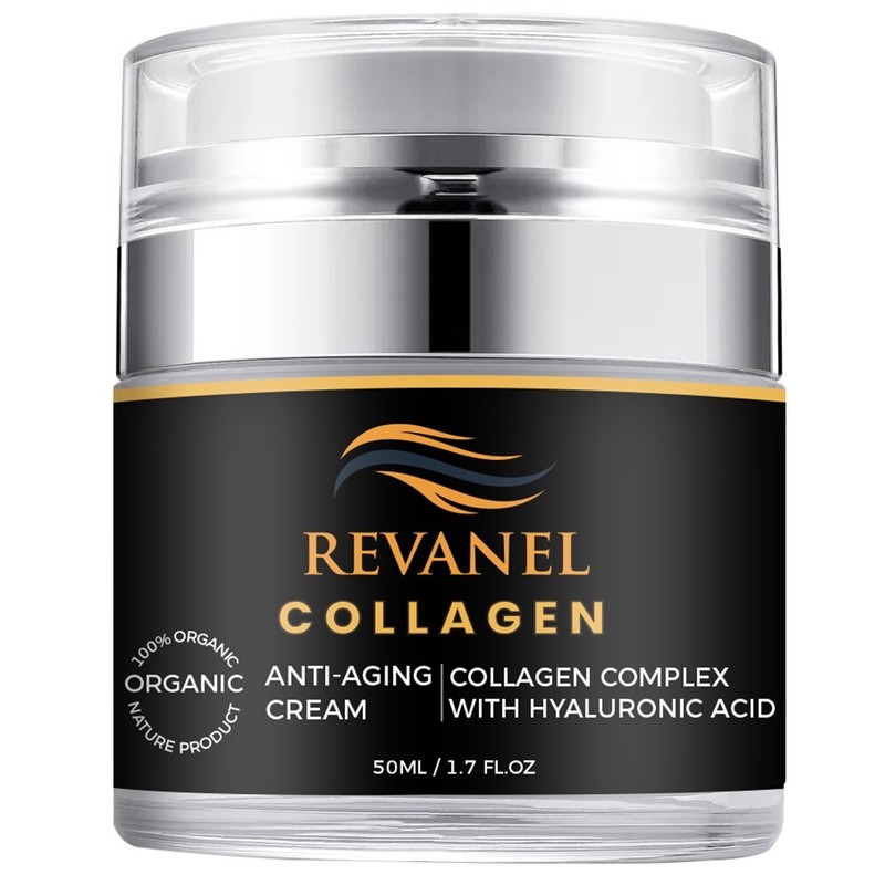 REVANEL Collagen Complex With Hyaluronic Acid 100% Organic Reduce Wrinkles 50ml.