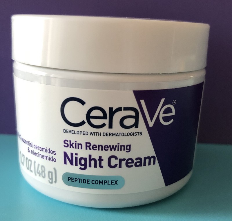 CeraVe Skin Renewing Night Cream Peptide Complex Soften & Renews 1.7 OZ