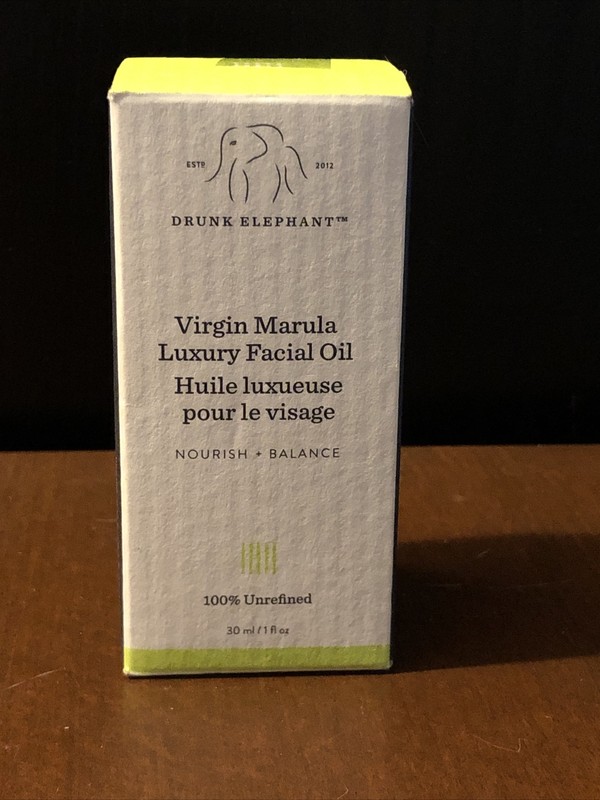 Drunk Elephant Virgin Marula Luxury Facial Oil Large 1 Oz – New In Box