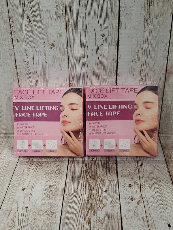 Face Lift Tape V-Line Lifting Face Tape Mix Box 160pcs Invisible Waterproof. X2
