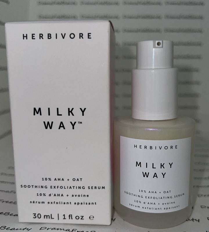 Herbivore Milky Way 10% AHA + Oat Soothing Exfoliating Serum 30ml./1fl.oz. BNIB gallery