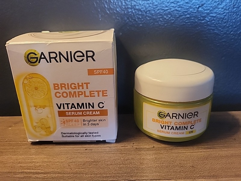 Garnier Bright Complete Vitamin C Serum UV Cream 45g | Brightens & Protects Skin