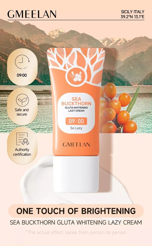 GMEELAN X3 Sea Buckthorn Gluta Whitening Lazy Cream Ceramides Remove Dullness gallery