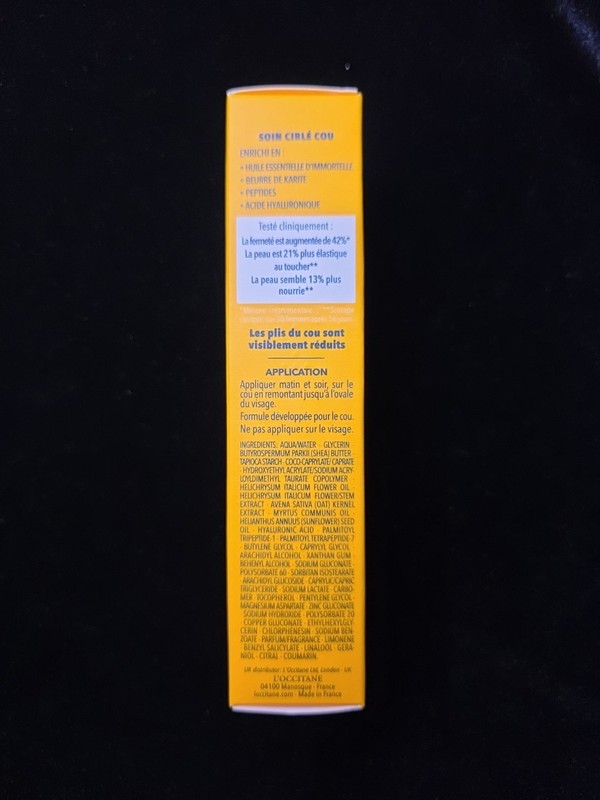 L'Occitane Immortelle Karite Pro-Youth Neck Care Serum-in-Cream ~ 1.7 Oz / 50mL gallery