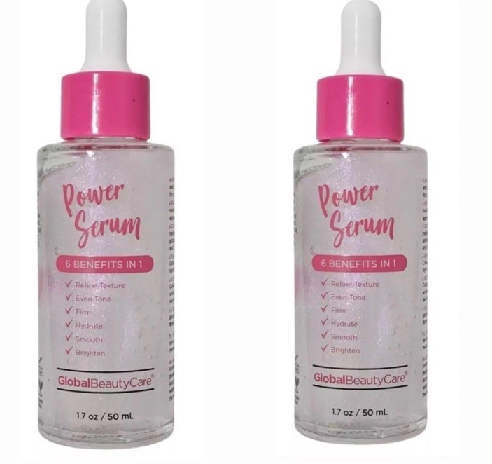 2 PACKS Of Global Beauty Care Power Serum 1.7 fl oz