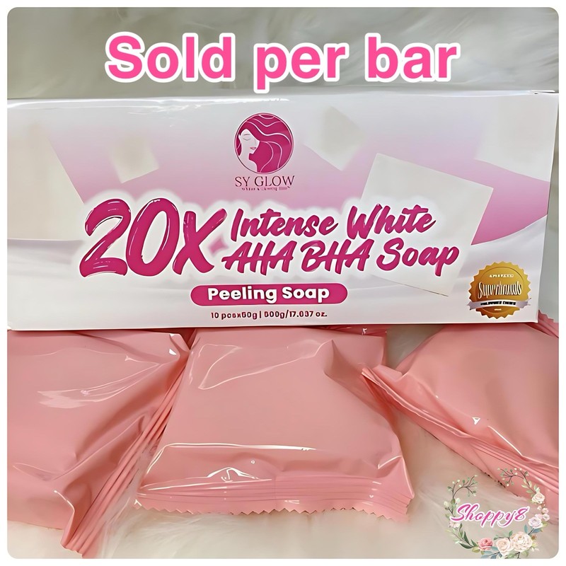 SY Glow 20x Intense White AHA BHA Soap 3bars X 50g