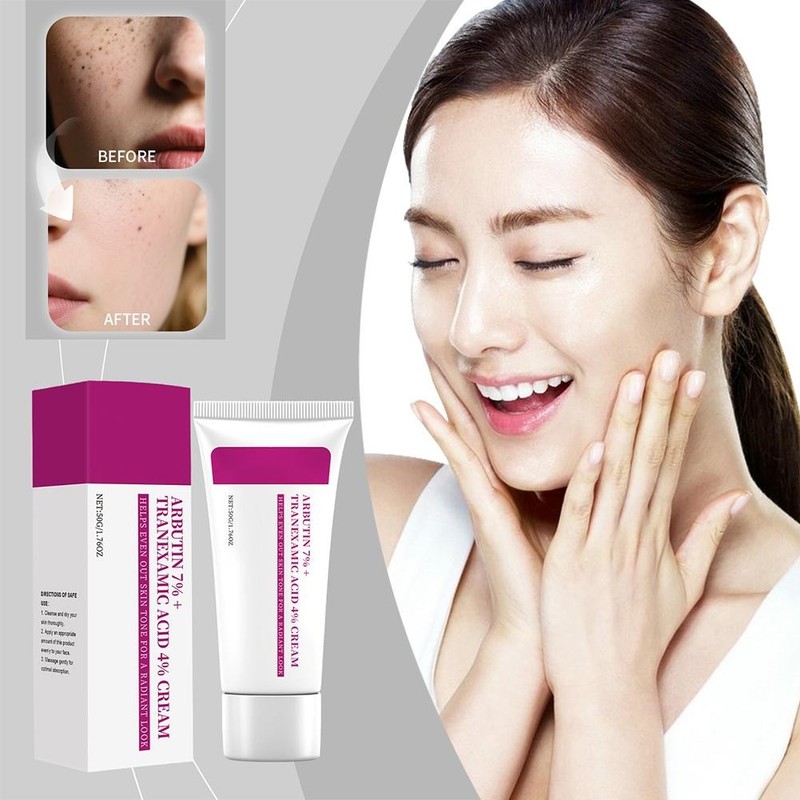 5x Arbutin 7% Tranexamic Acid 4% Cream Brightening Skin Moisturizer 50g