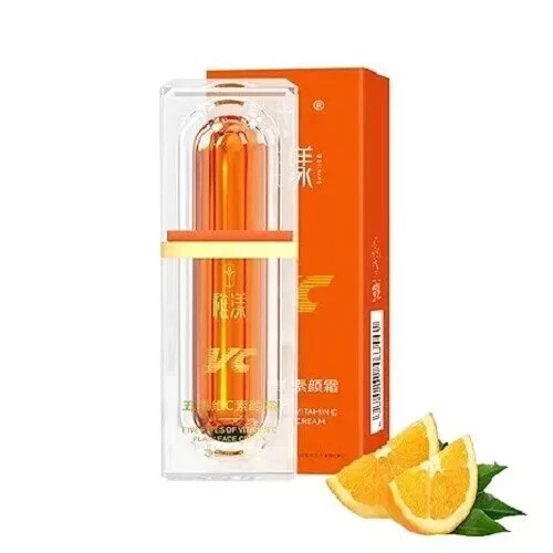 Five Vitamin C Tone-Up Cream, Brightening Face Moisturizing Makeup Cream Deep…