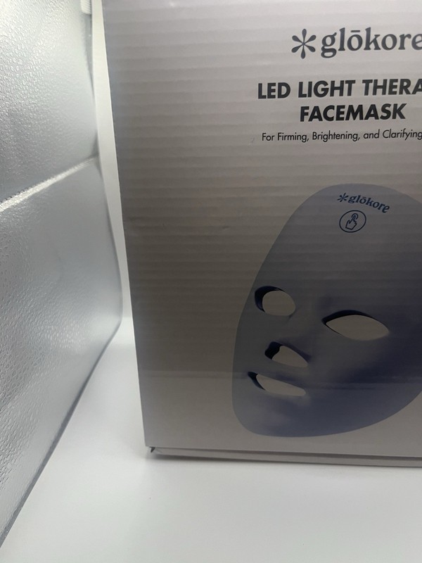 Glokore LED Wireless Light Therapy Face Mask Device White New gallery