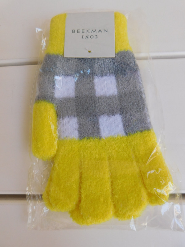BEEKMAN 1802 Knit Gloves for use w/ Moisturizer and/or Serum New Free Ship!