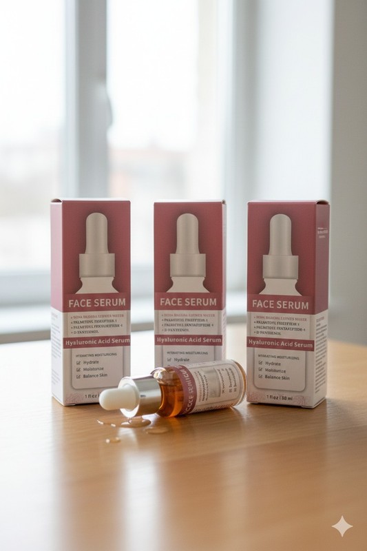 Facial Lakibole Hyaluronic Acid Serum Rosa Rugosa Flower Water Peptide Lot Of 3