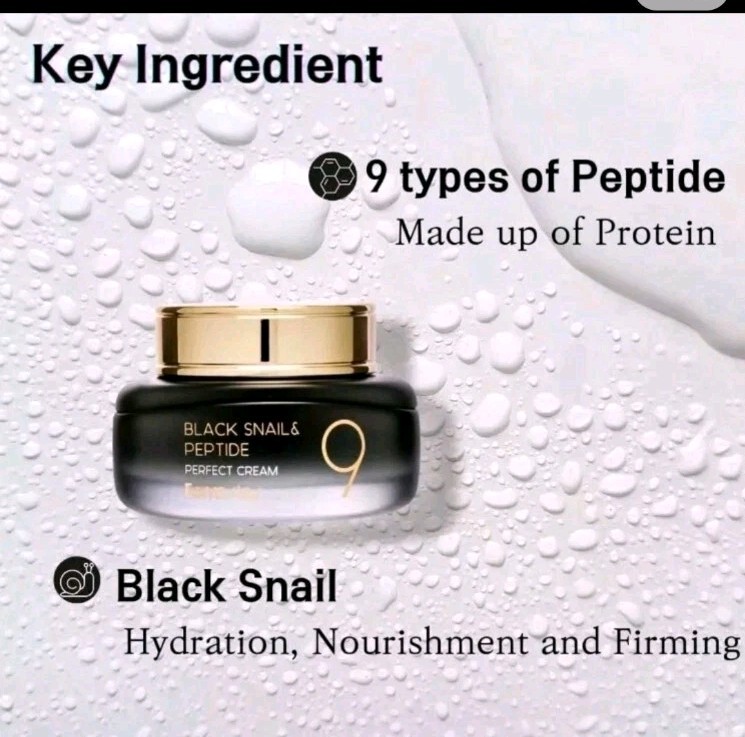 Farm Stay Black Snail & Peptide 9 Perfect Cream Deep Nourishing NIB 1pc gallery