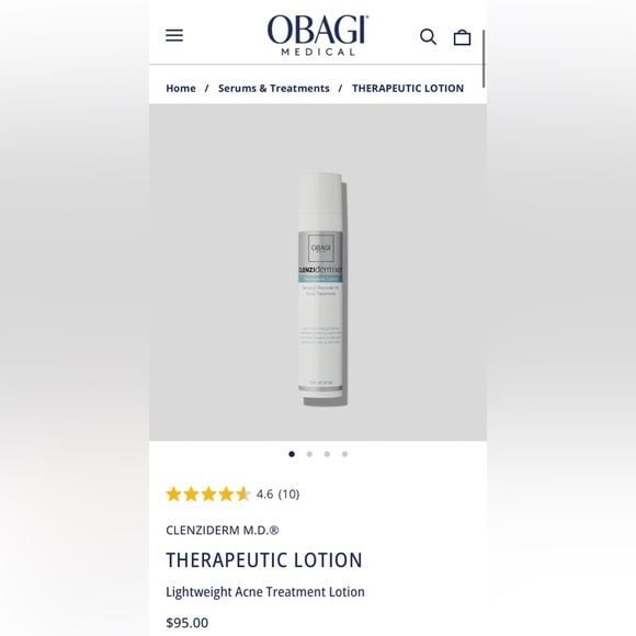 Obagi CLENZIderm M.D. Acne Treatment Lotion – White