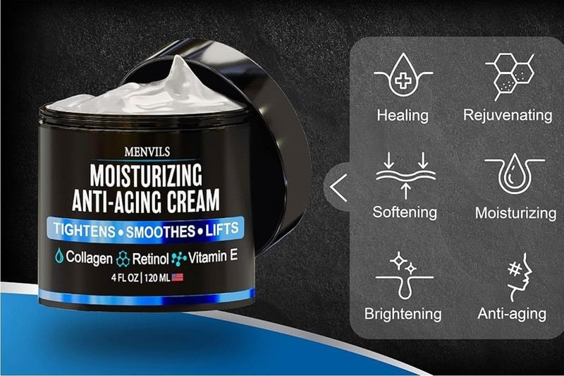 Crema Facial Hidratante Para Hombres Antienvejecimiento Con Colágeno y Retinol gallery