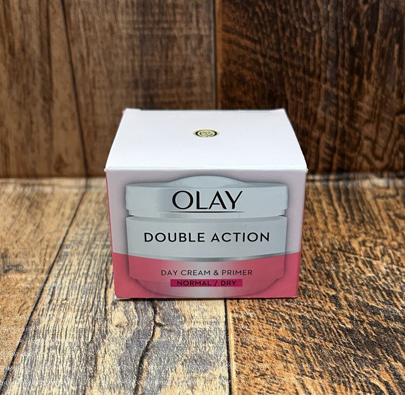 Olay Double Action Day Cream And Primer 1.7oz/ 50ml NIB Hydrates and Smooths