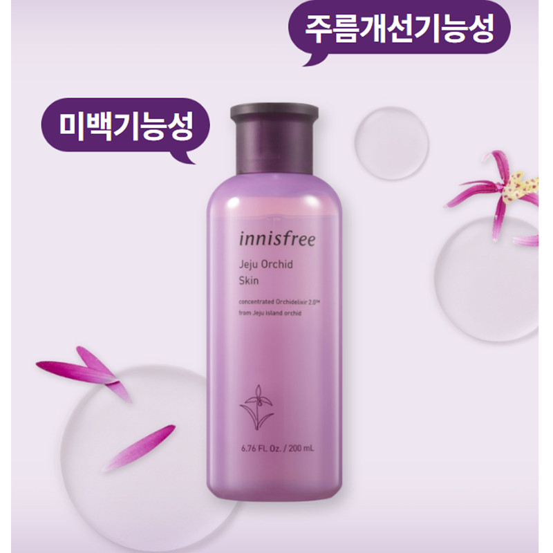 innisfree Jeju Orchid Skin 200ml(6.76oz),Lotion160ml(5.41oz),Essence50ml(1.69oz) gallery