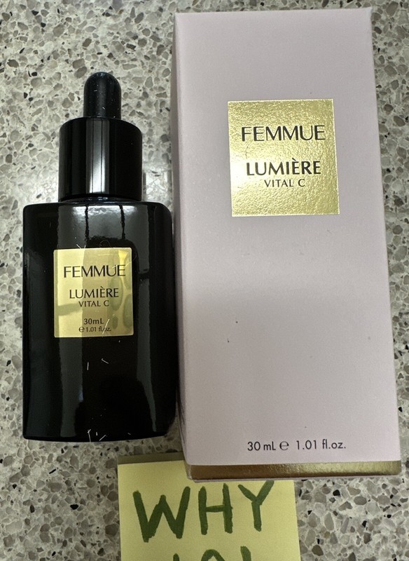 FEMMUE Lumiere Vital C Face Serum Brightening 1oz/30mL EXP03/2026 SEALED BOX $88