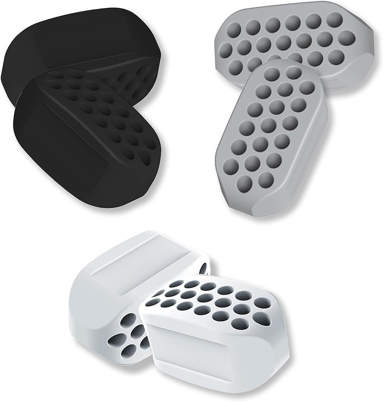 Jawline Exerciser for Men & Women – 3 Resistance Levels (6 Pcs) BPA Free Silicon