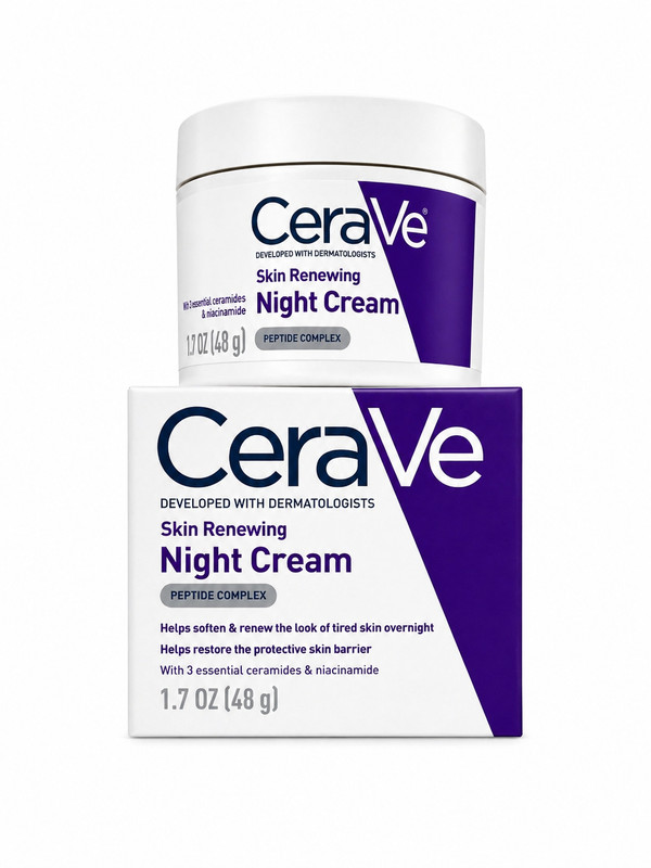 CeraVe Skin Renewing Night Cream 1.7oz Peptides Niacinamide Moisturizer