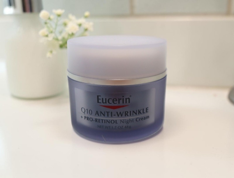 Eucerin Q10 Anti-Wrinkle Face Night Cream, Unscented 1.7oz NO BOX