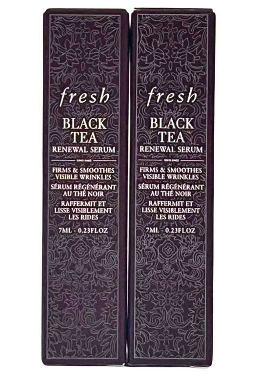 Fresh BLACK TEA Renewal Serum Travel Size 7ml 0.23oz x2 = 0.46 oz TOTAL