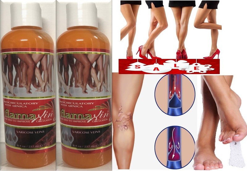 2 NATURAL VARICOSE VEIN SUPPORT SPIDER VEIN SUPPORT & lotion GEL circulation