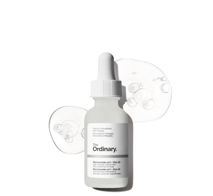 Niacinamide 10% + Zinc 1%, Smoothing Serum for Blemish-Prone Skin