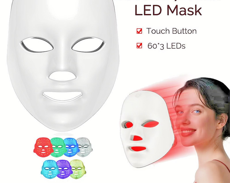 Wireless 5 Color LED Face Mask for Skin Care and Rejuvenation