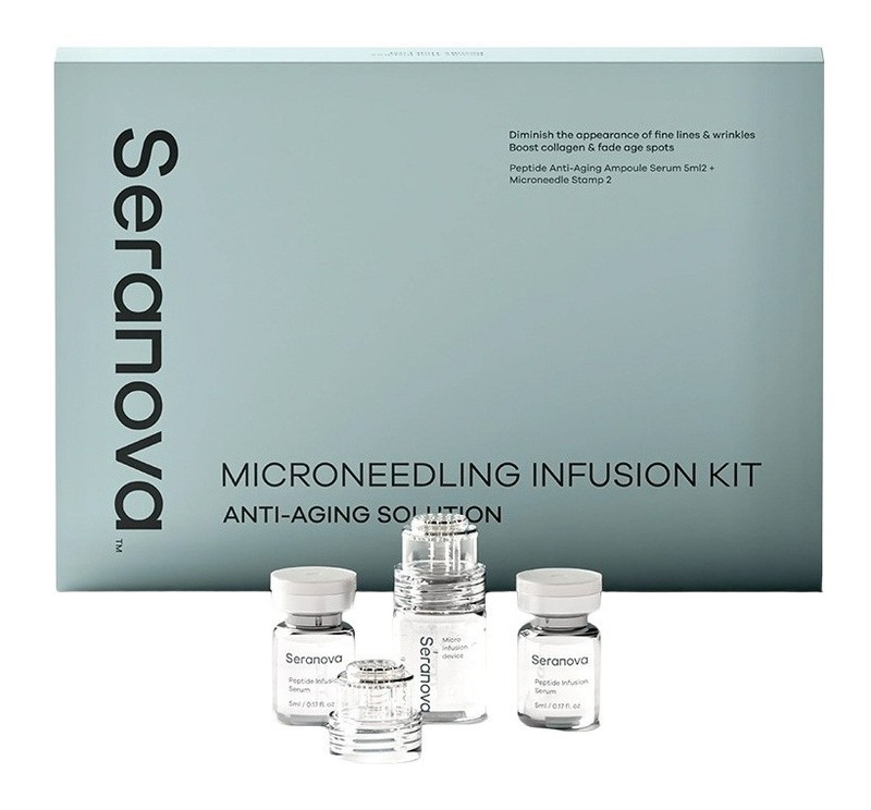 Sealed Seranova Microneedling Infusion Kit Anti-Aging Solution 1 Month Supply