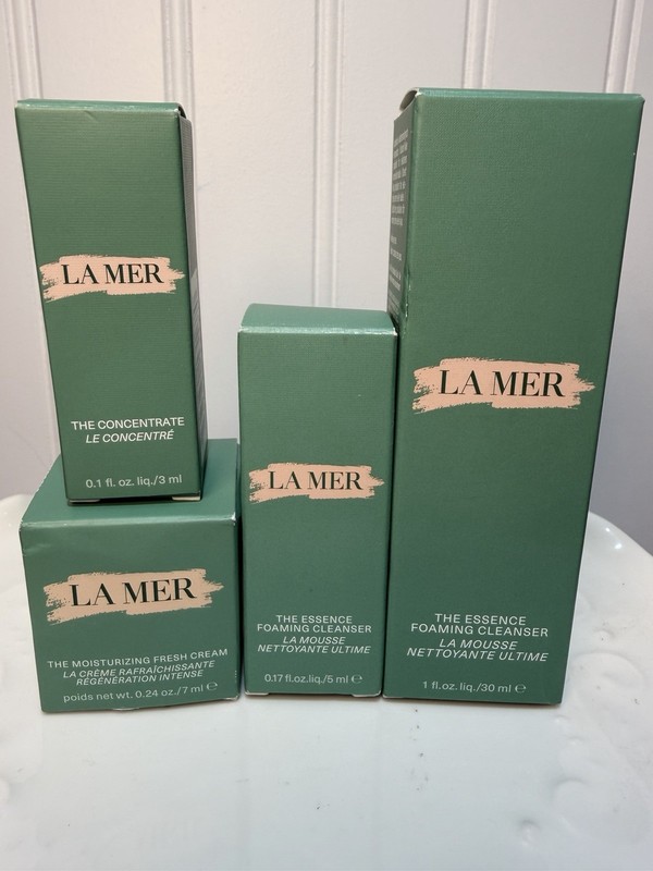 La Mer Luxury Skincare Travel Set The Concentrate Fresh Cream Cleanser NEW