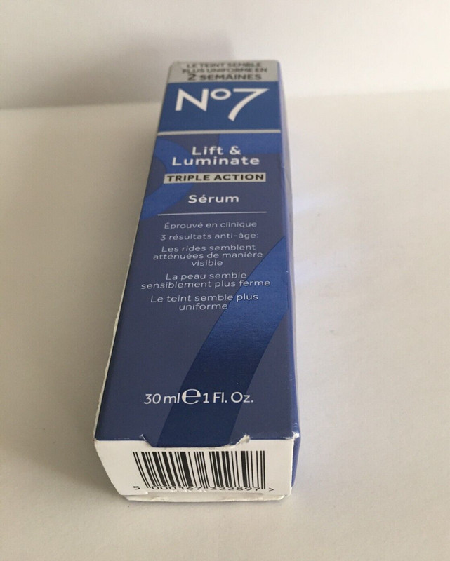 No7 Lift & Luminate TRIPLE ACTION Serum 1.0 oz (50ml) Hypo-Allergenic – New