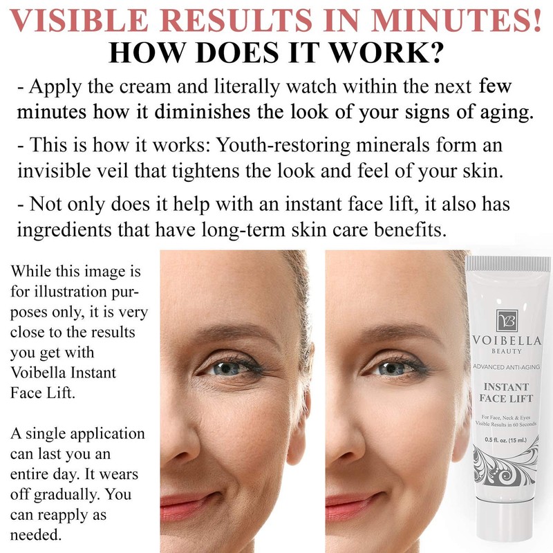 Instant Face Lift Cream - Eye, Neck, and Face Firming Serum for Youthful Skin gallery