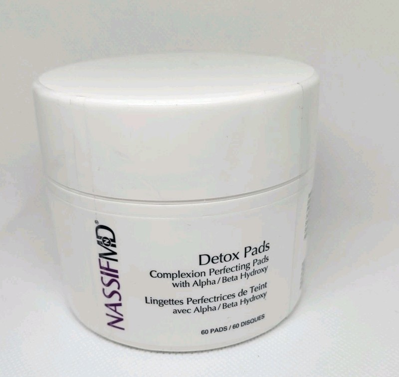 NassifMD ♡ Detox Pads Complexion Perfecting Skin Face Exfoliate Toner Wipes 60ct