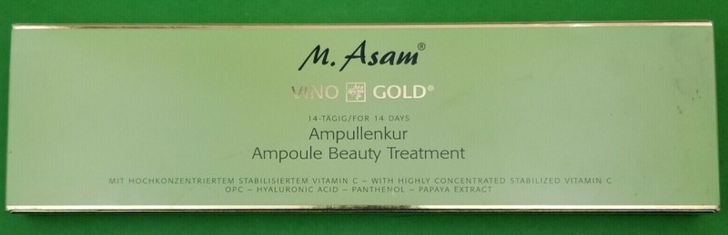 M. ASAM VINO GOLD Power Ampoule Beauty Treatment 14 Day ** FREE SHIPPING**