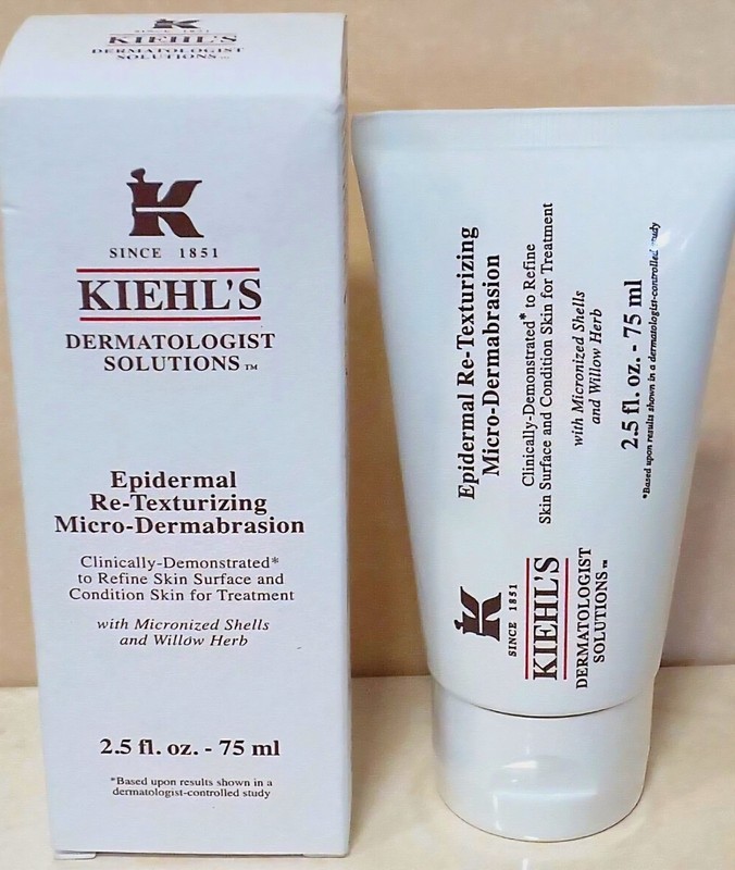 Kiehl’s Epidermal Re-Texturizing Micro Dermabrasion Scrub 2.5 fl oz – 75ml NIB
