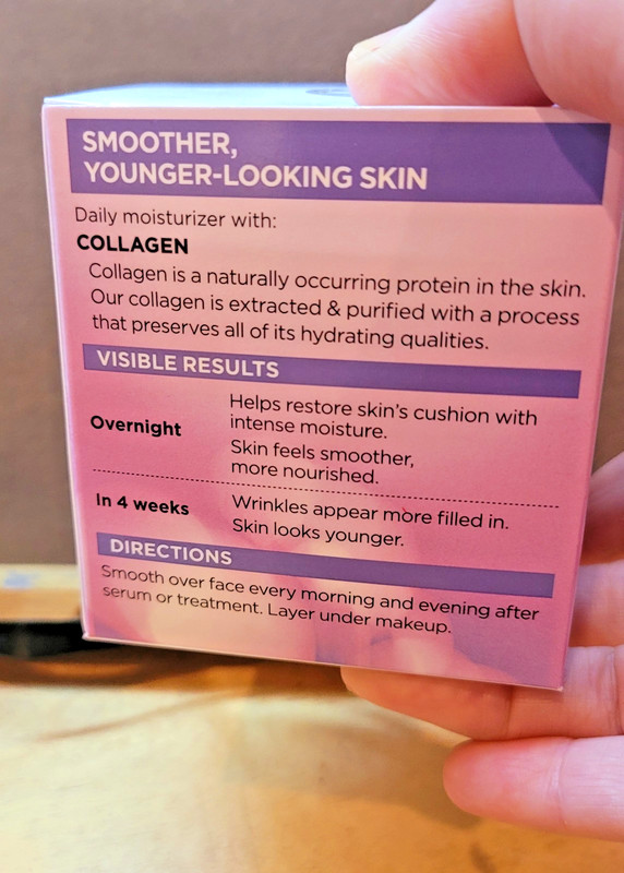L’OREAL PARIS Collagen Moisture Filler, Daily Anti Aging Face Cream, 1.7oz NEW gallery