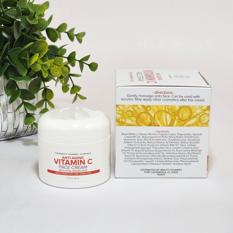 The Beauty Foundry Anti-Aging Vitamin C Face Cream Hyaluronic Rosehip Rosemary gallery
